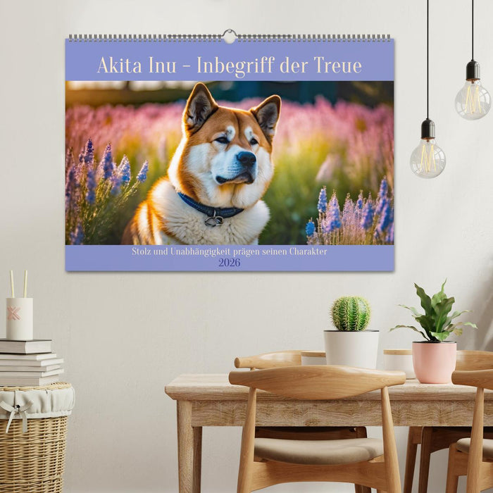 Akita Inu - Inbegriff der Treue (CALVENDO Wandkalender 2026)
