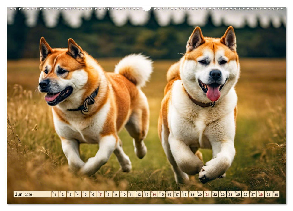 Akita Inu - Inbegriff der Treue (CALVENDO Wandkalender 2026)