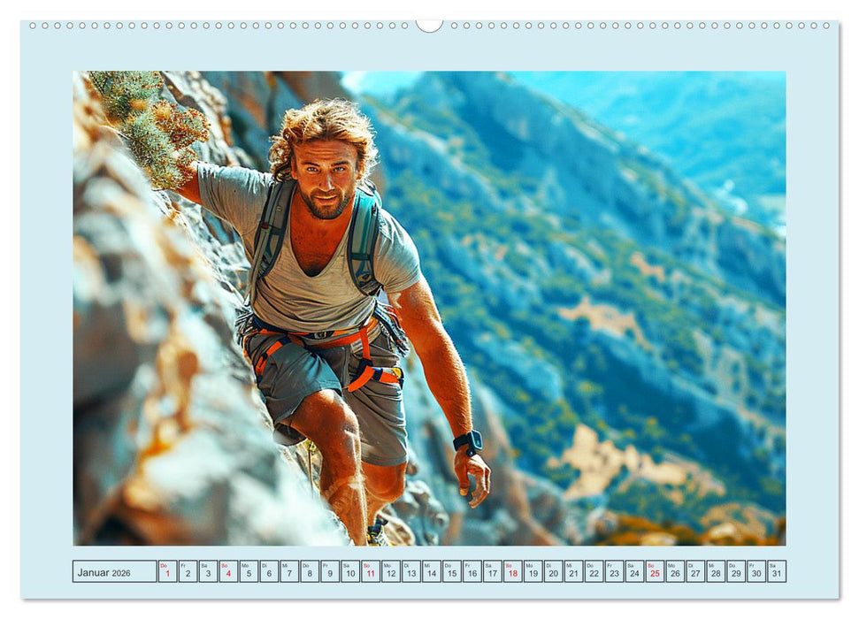 Bergglück. Alpinklettern. Freude, Freiheit und Abenteuer (CALVENDO Wandkalender 2026)