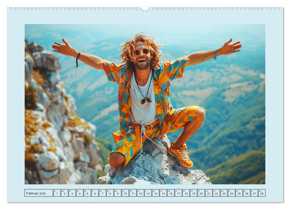 Bergglück. Alpinklettern. Freude, Freiheit und Abenteuer (CALVENDO Wandkalender 2026)
