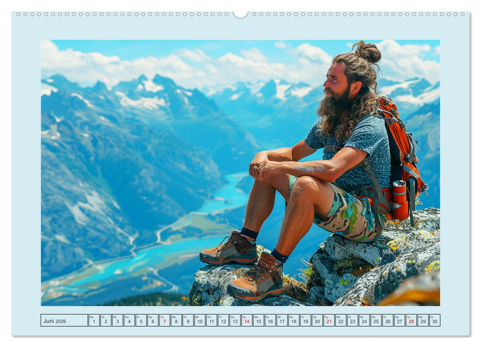 Bergglück. Alpinklettern. Freude, Freiheit und Abenteuer (CALVENDO Wandkalender 2026)