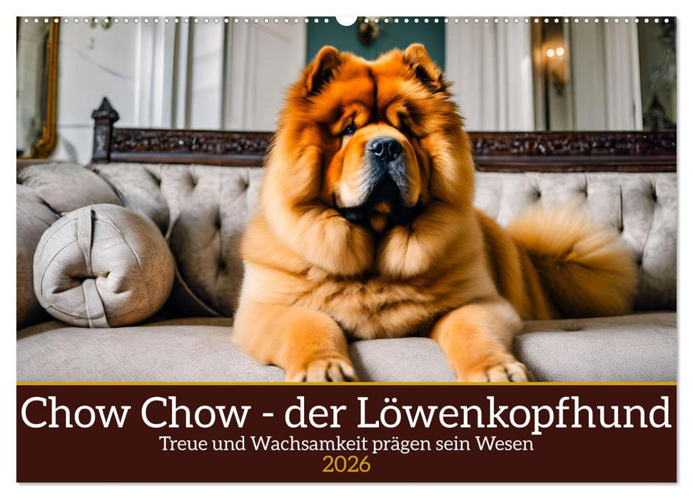 Chow Chow - der Löwenkopfhund (CALVENDO Wandkalender 2026)