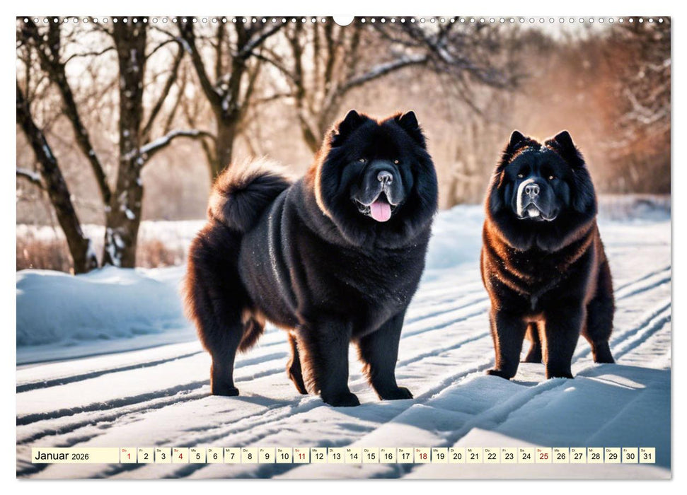 Chow Chow - der Löwenkopfhund (CALVENDO Wandkalender 2026)