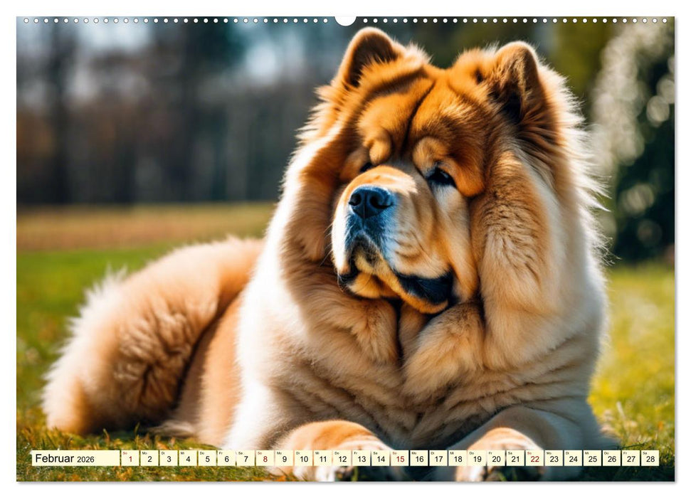 Chow Chow - der Löwenkopfhund (CALVENDO Wandkalender 2026)