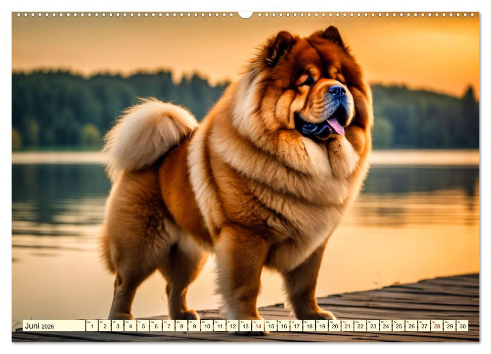 Chow Chow - der Löwenkopfhund (CALVENDO Wandkalender 2026)