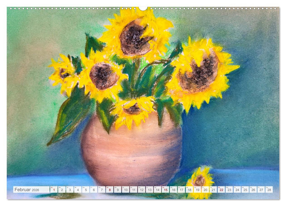 Lebendige Stille - Ein Jahr mit gemalten Stillleben (CALVENDO Wandkalender 2026)