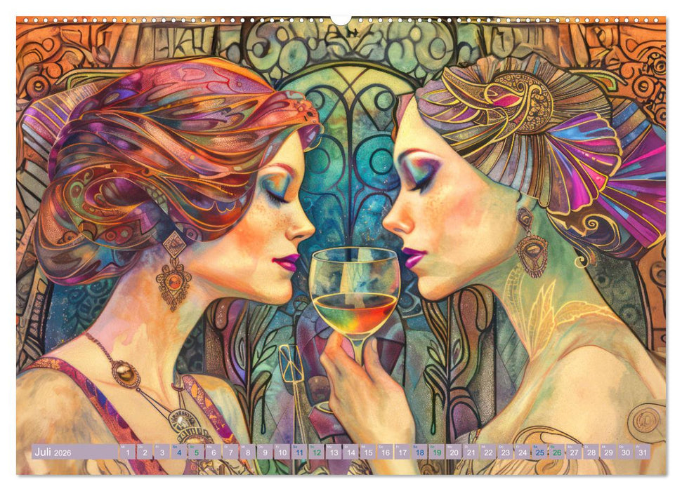 Art Deco - Im Stil von Art Deco (CALVENDO Premium Wandkalender 2026)
