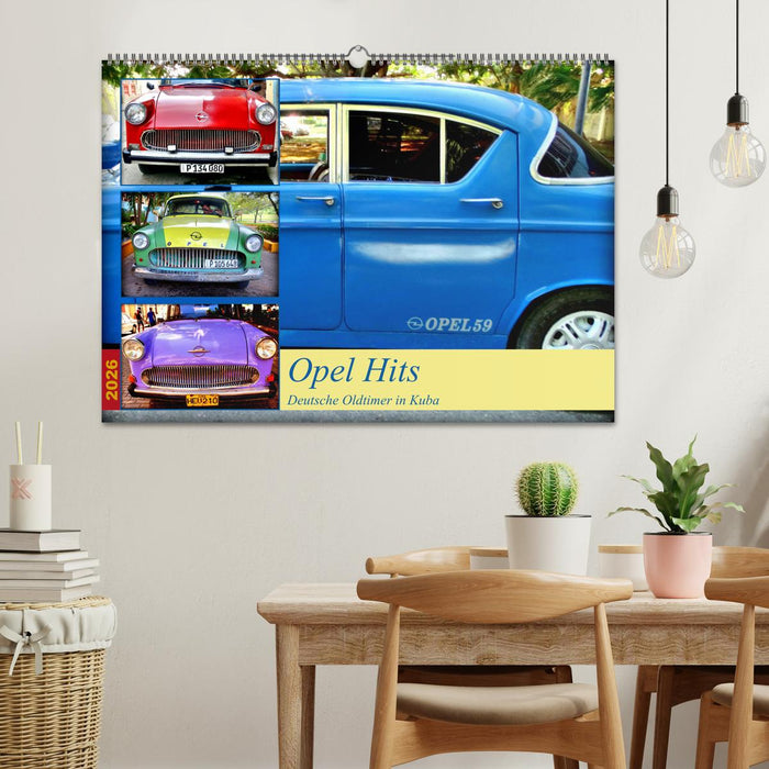 Opel Hits - Deutsche Oldtimer in Kuba (CALVENDO Wandkalender 2026)