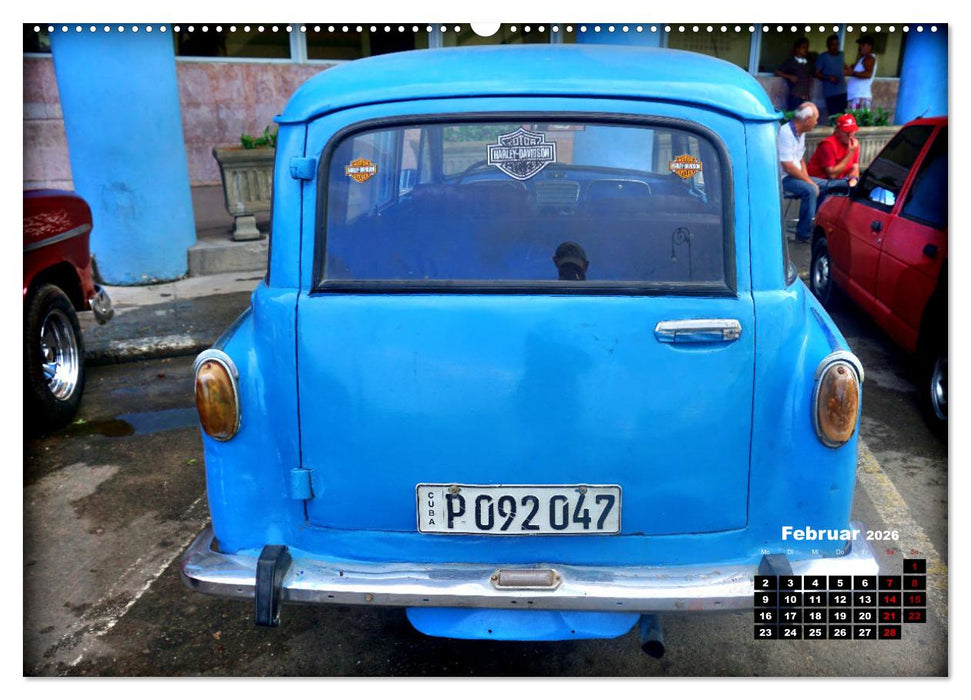 Opel Hits - Deutsche Oldtimer in Kuba (CALVENDO Wandkalender 2026)