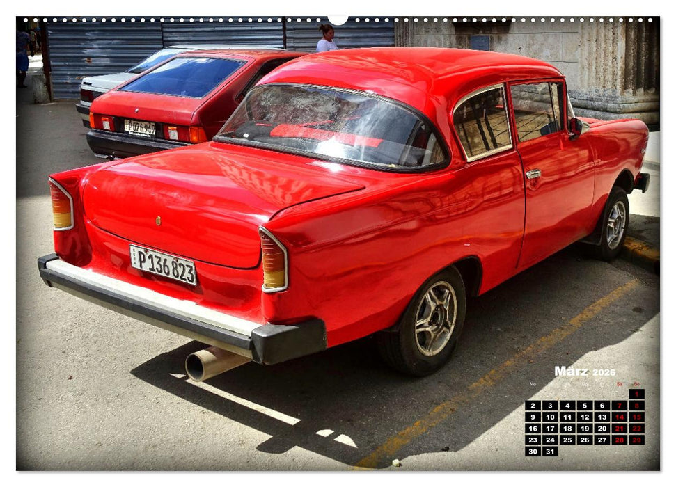 Opel Hits - Deutsche Oldtimer in Kuba (CALVENDO Wandkalender 2026)
