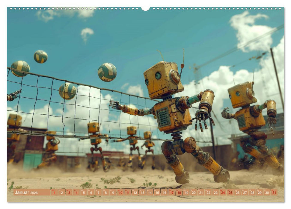 Neues aus dem Roboter Sport Club (CALVENDO Wandkalender 2026)