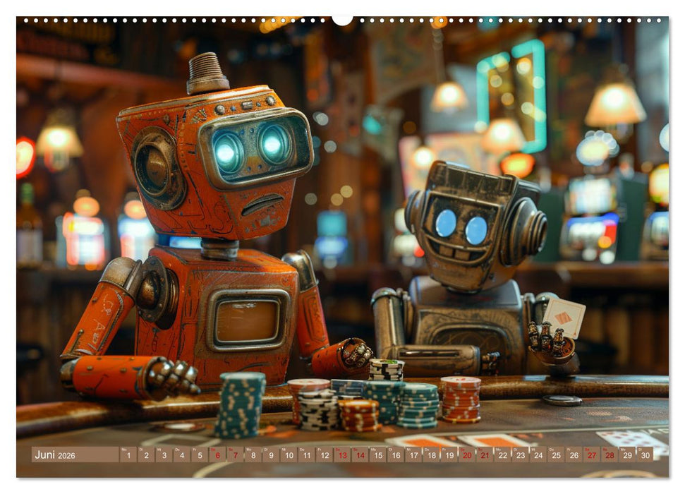 Neues aus dem Roboter Sport Club (CALVENDO Wandkalender 2026)