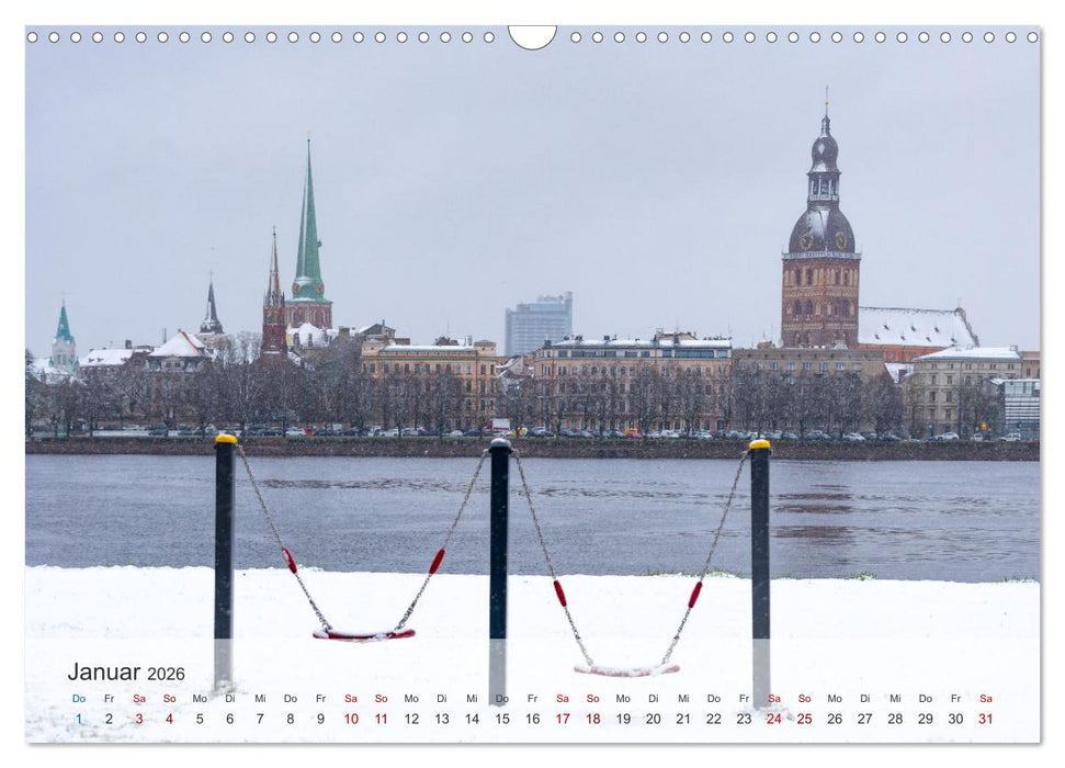 Riga - Paris des Ostens (CALVENDO Wandkalender 2026)