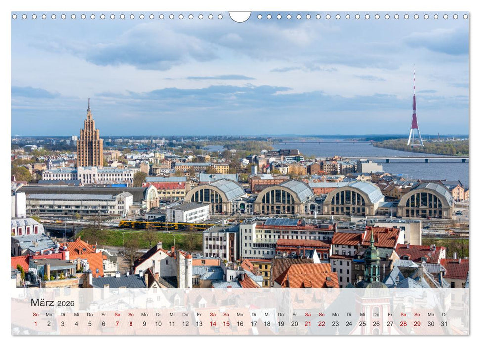 Riga - Paris des Ostens (CALVENDO Wandkalender 2026)