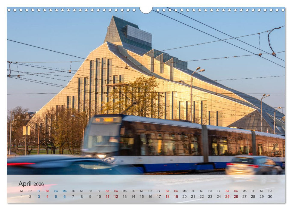 Riga - Paris des Ostens (CALVENDO Wandkalender 2026)