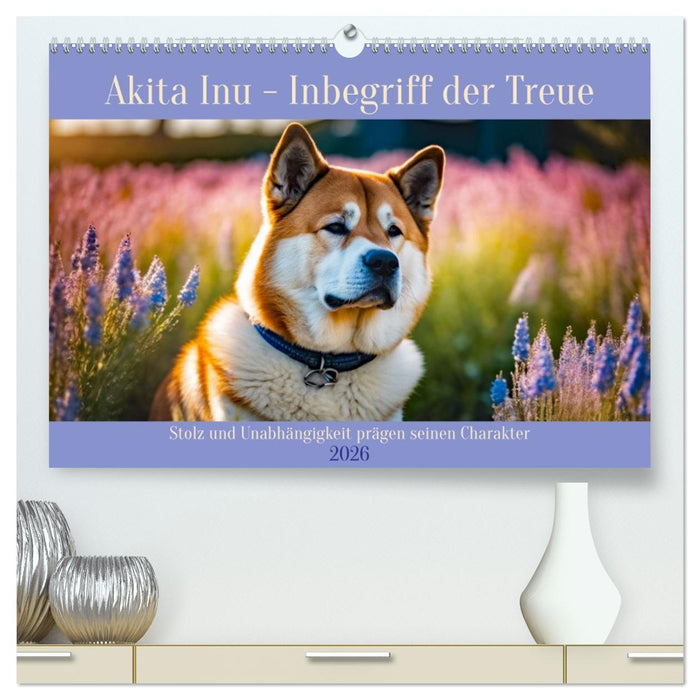 Akita Inu - Inbegriff der Treue (CALVENDO Premium Wandkalender 2026)