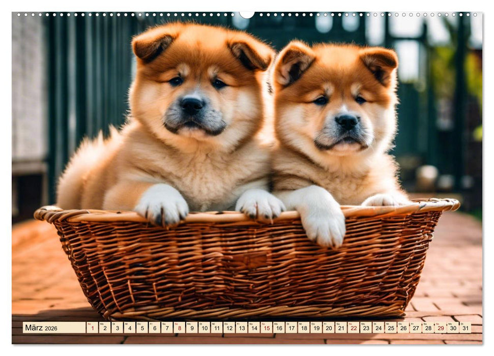 Akita Inu - Inbegriff der Treue (CALVENDO Premium Wandkalender 2026)