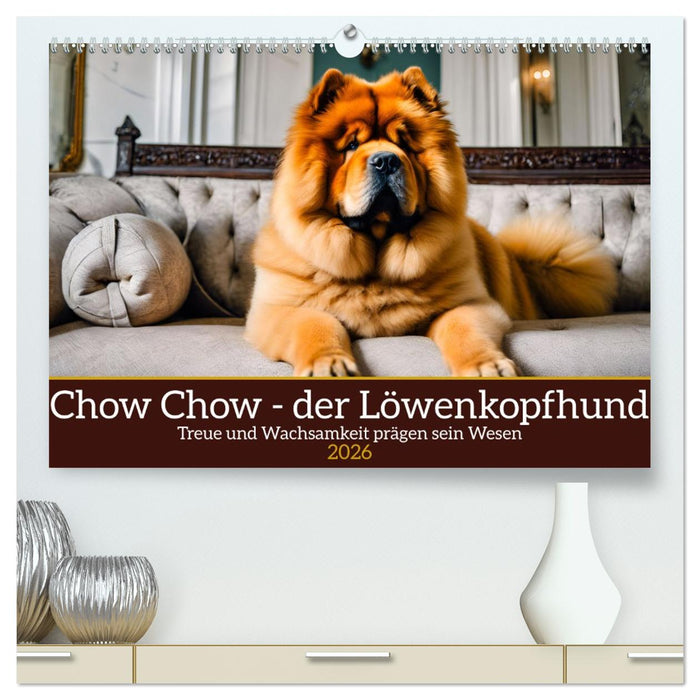 Chow Chow - der Löwenkopfhund (CALVENDO Premium Wandkalender 2026)