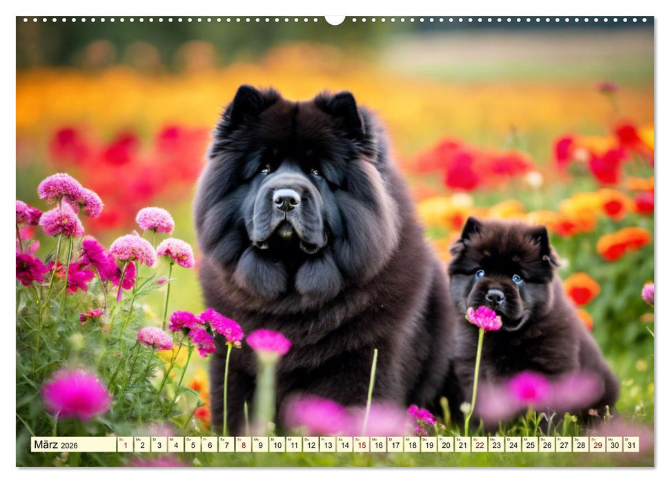 Chow Chow - der Löwenkopfhund (CALVENDO Premium Wandkalender 2026)