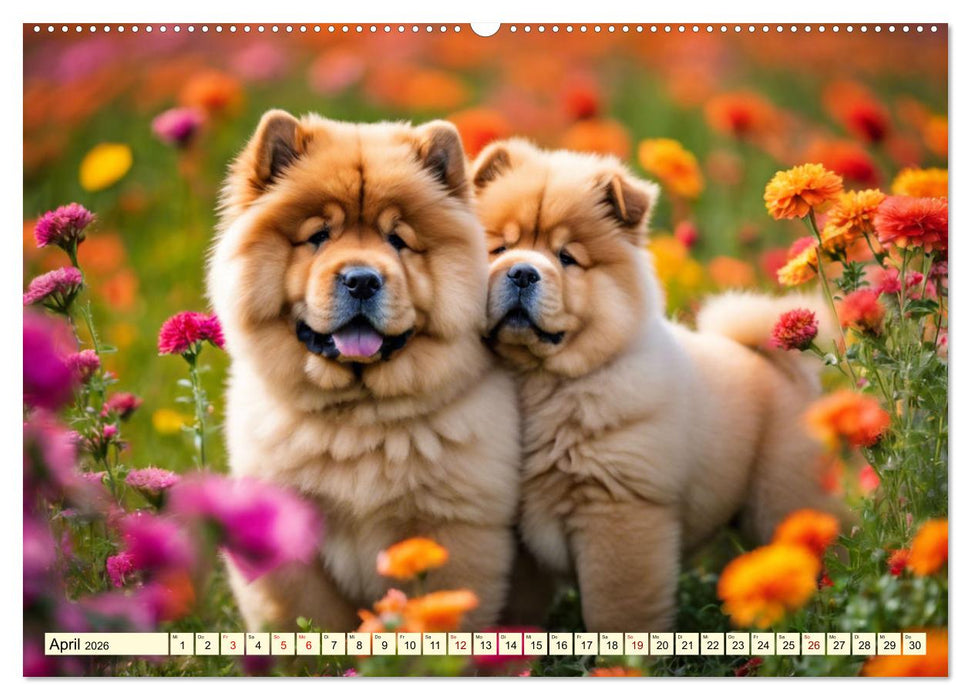 Chow Chow - der Löwenkopfhund (CALVENDO Premium Wandkalender 2026)