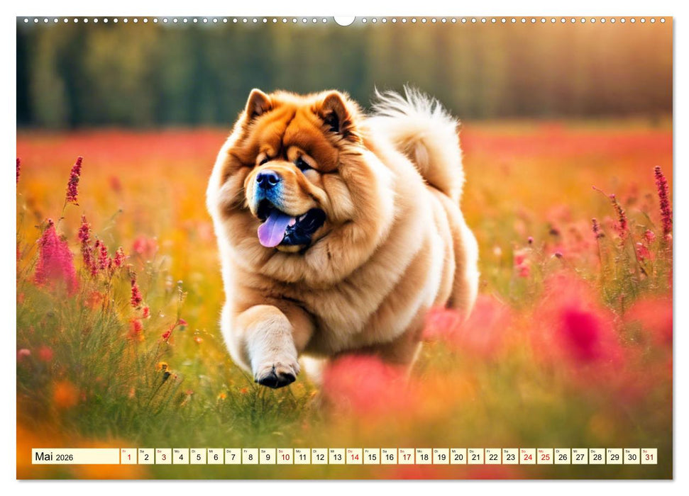 Chow Chow - der Löwenkopfhund (CALVENDO Premium Wandkalender 2026)