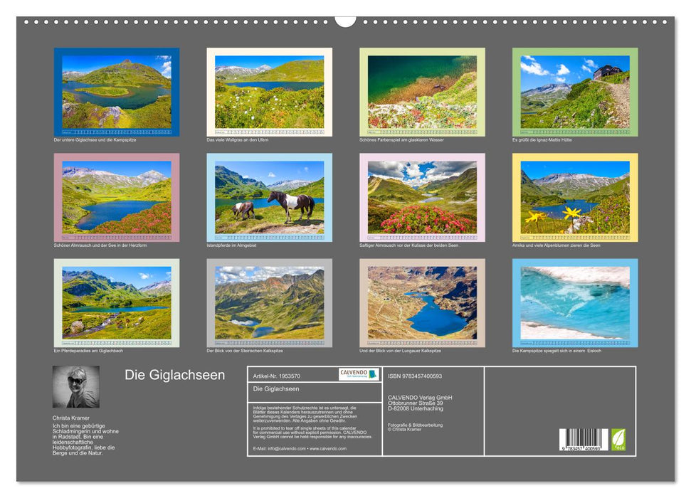 Die Giglachseen (CALVENDO Wandkalender 2026)