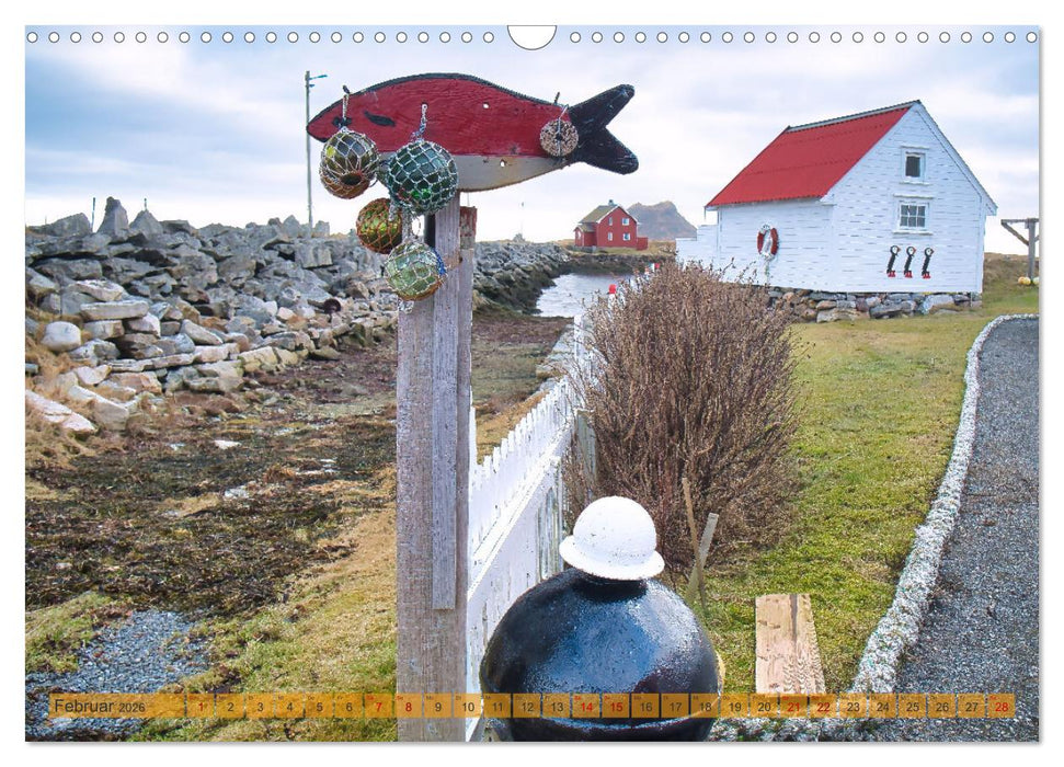 Røstlandet am Ende von Raum und Zeit (CALVENDO Wandkalender 2026)
