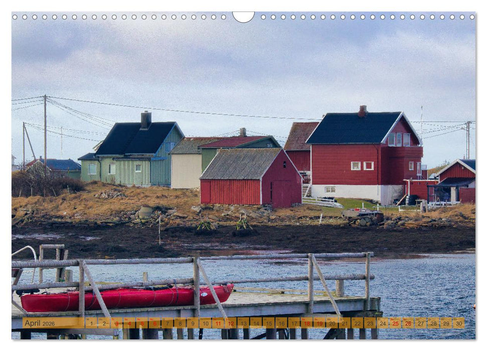 Røstlandet am Ende von Raum und Zeit (CALVENDO Wandkalender 2026)