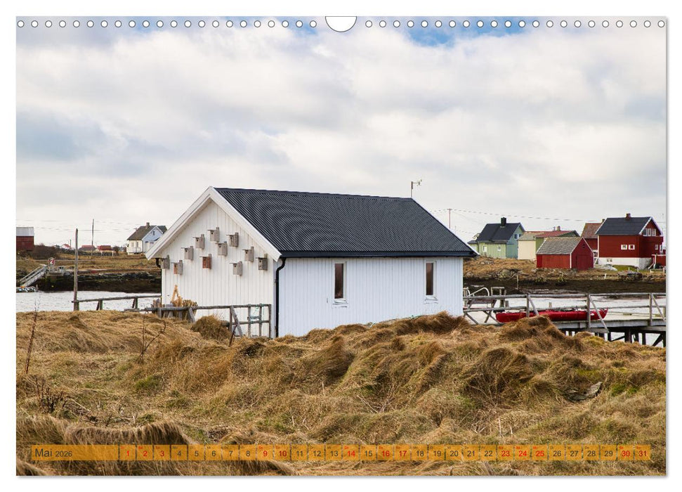 Røstlandet am Ende von Raum und Zeit (CALVENDO Wandkalender 2026)