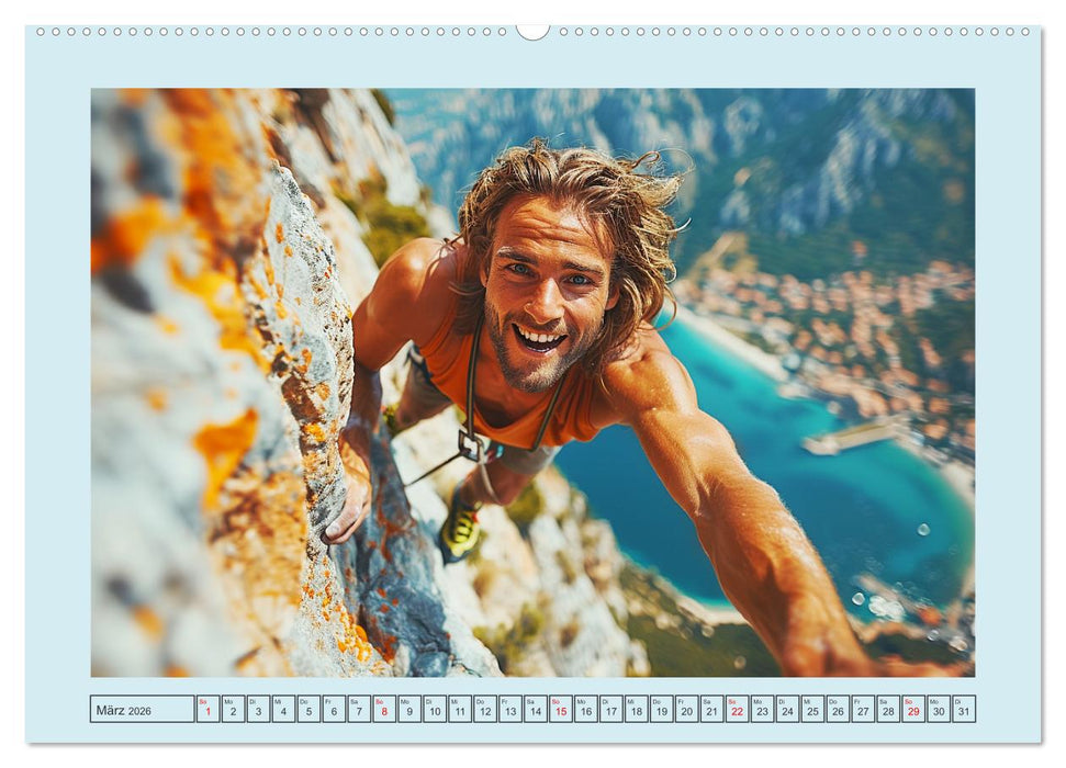 Bergglück. Alpinklettern. Freude, Freiheit und Abenteuer (CALVENDO Premium Wandkalender 2026)
