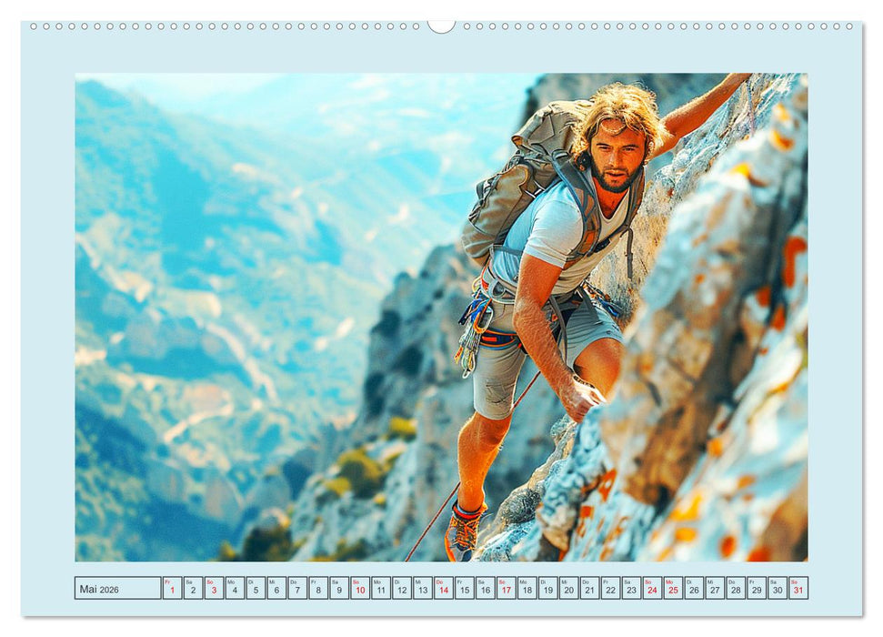 Bergglück. Alpinklettern. Freude, Freiheit und Abenteuer (CALVENDO Premium Wandkalender 2026)