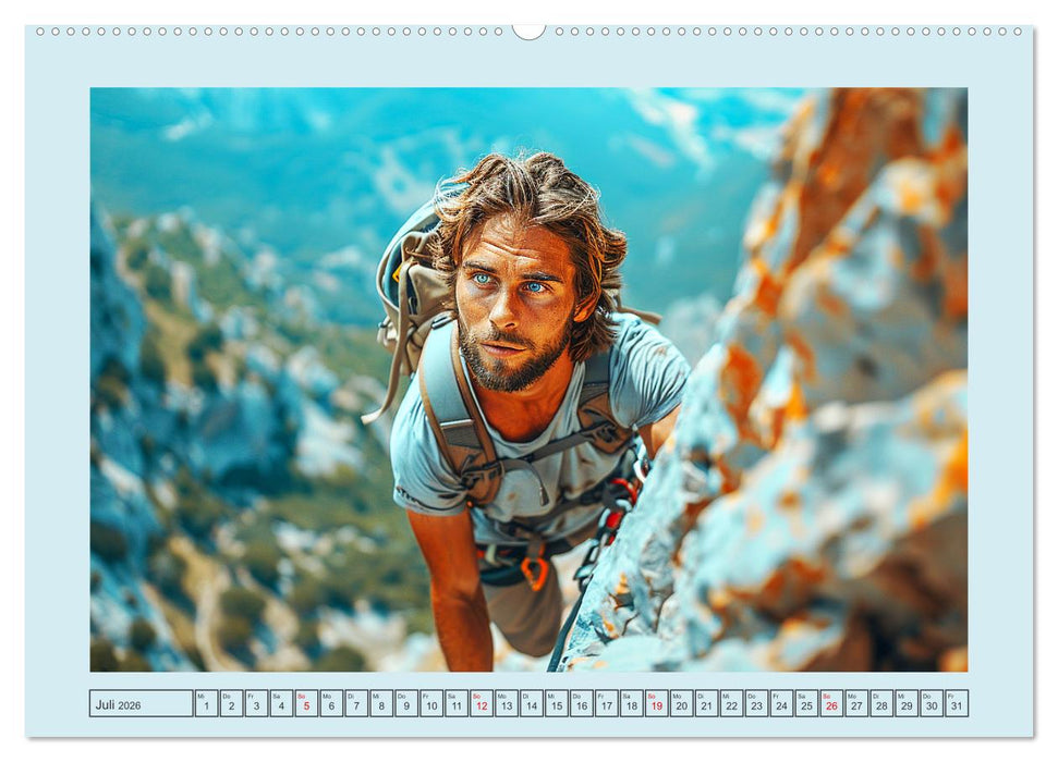 Bergglück. Alpinklettern. Freude, Freiheit und Abenteuer (CALVENDO Premium Wandkalender 2026)
