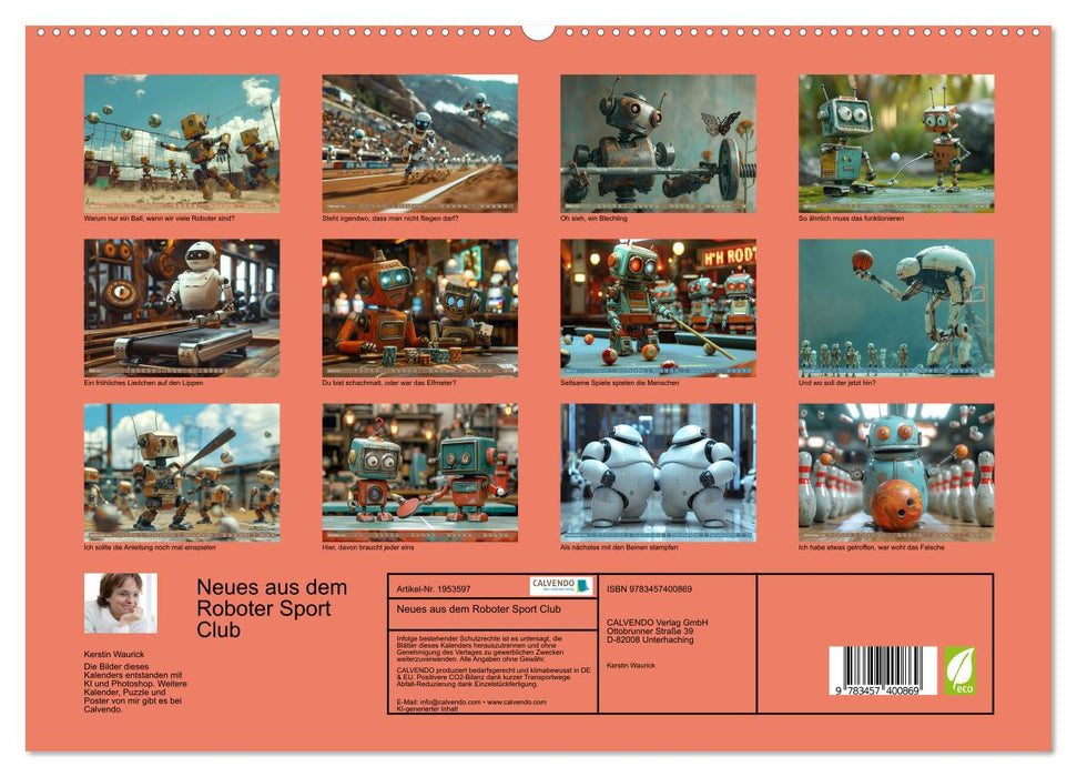 Neues aus dem Roboter Sport Club (CALVENDO Premium Wandkalender 2026)