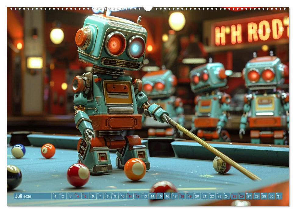 Neues aus dem Roboter Sport Club (CALVENDO Premium Wandkalender 2026)