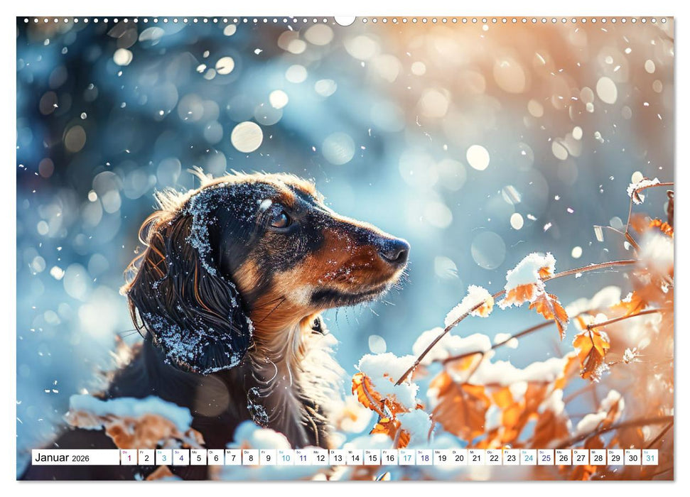 Zauberhafte Dackel (CALVENDO Premium Wandkalender 2026)