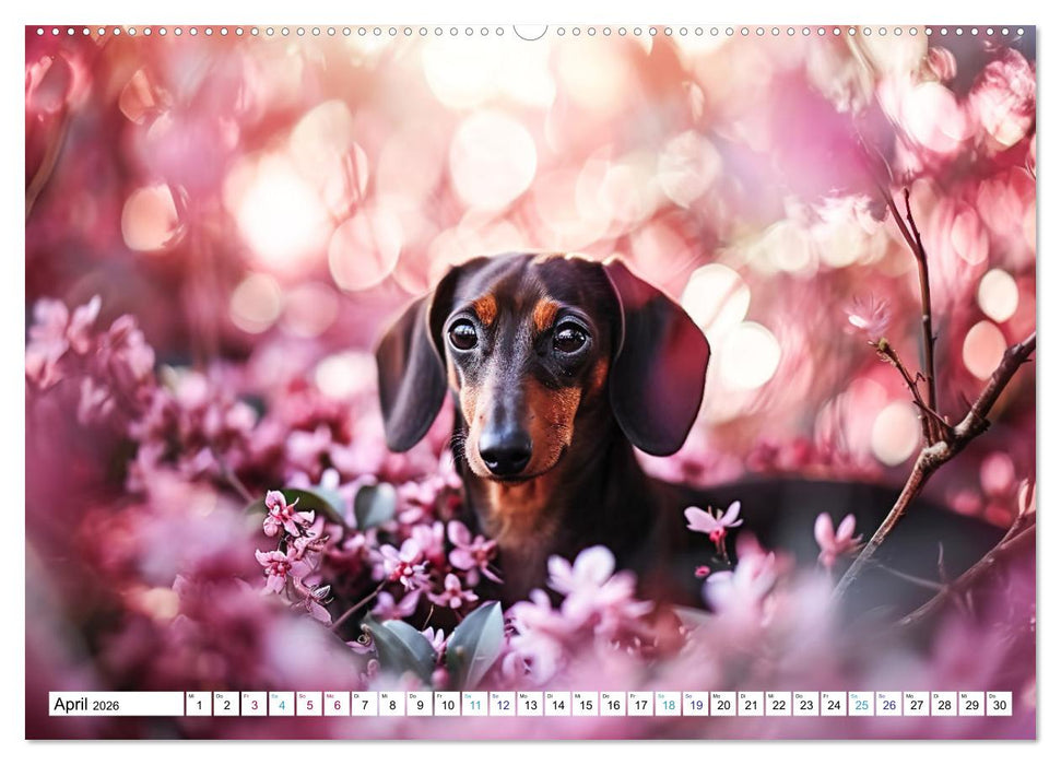 Zauberhafte Dackel (CALVENDO Premium Wandkalender 2026)