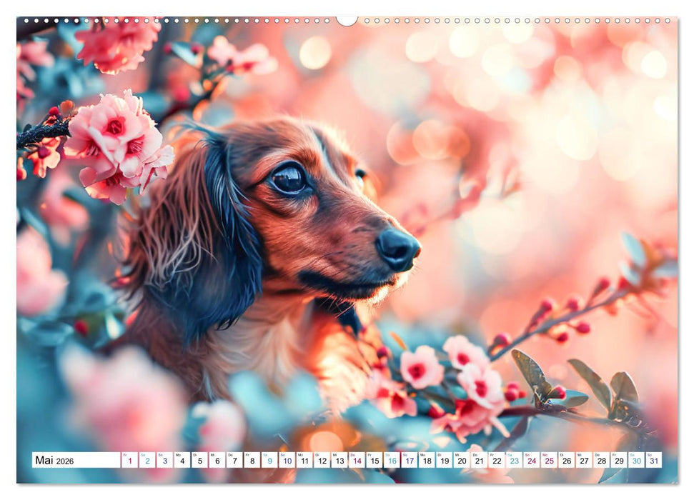 Zauberhafte Dackel (CALVENDO Premium Wandkalender 2026)