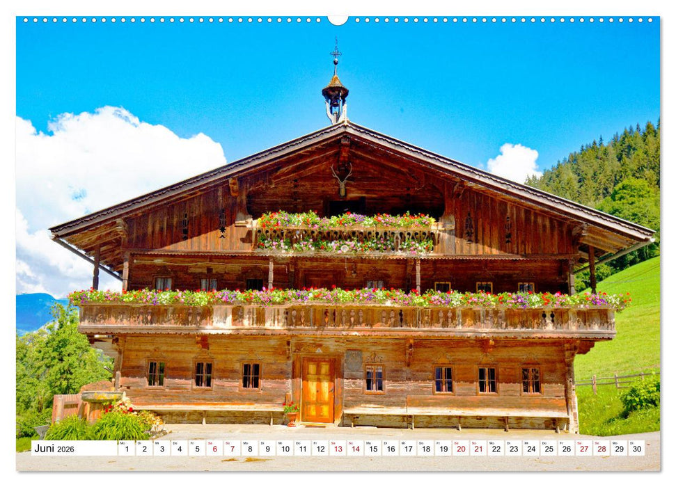 Tiroler Bauernhöfe Mal urig, mal feudal (CALVENDO Premium Wandkalender 2026)