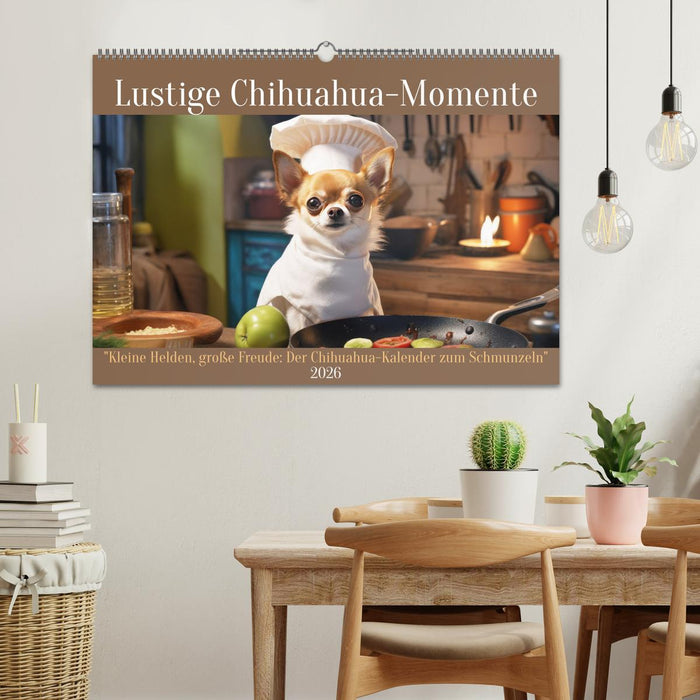 Lustige Chihuahua-Momente (CALVENDO Wandkalender 2026)