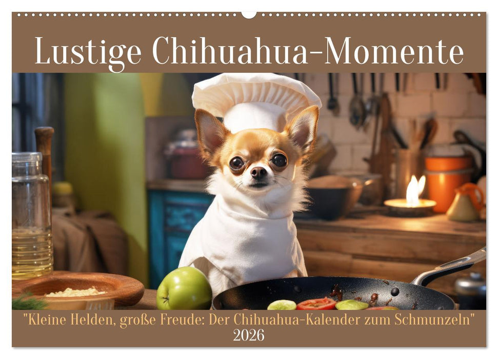 Lustige Chihuahua-Momente (CALVENDO Wandkalender 2026)