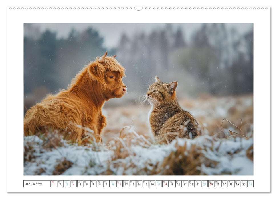 Schottische Hochland Rinder (CALVENDO Wandkalender 2026)