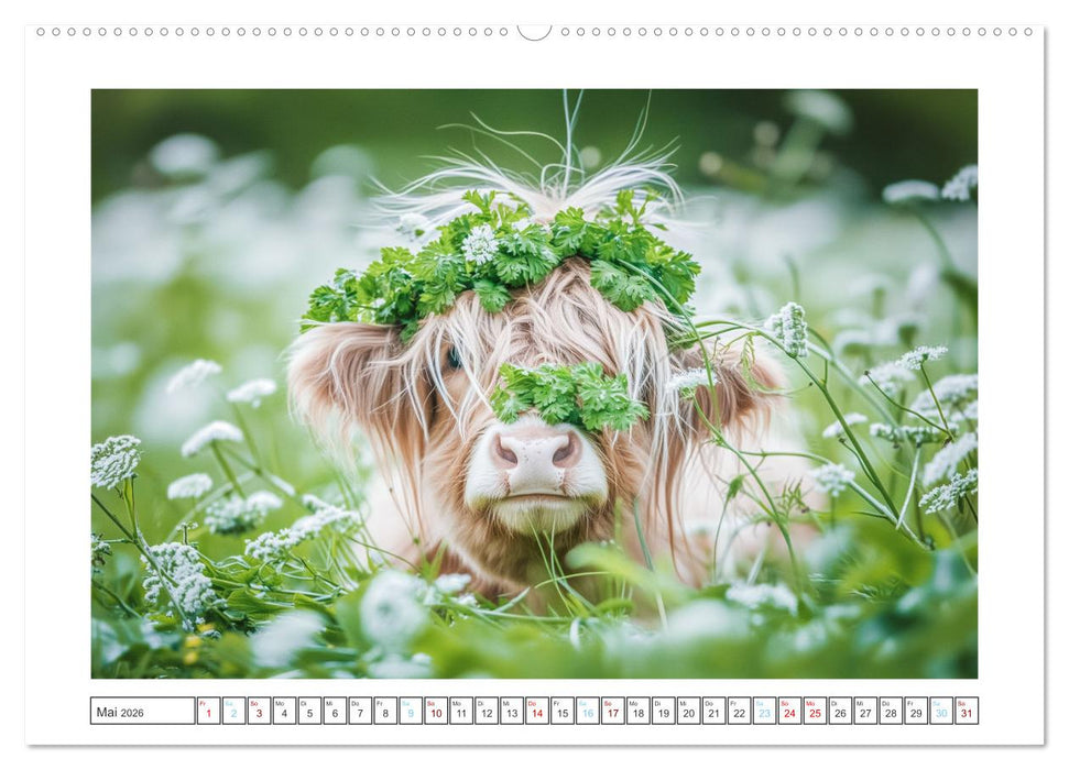 Schottische Hochland Rinder (CALVENDO Wandkalender 2026)