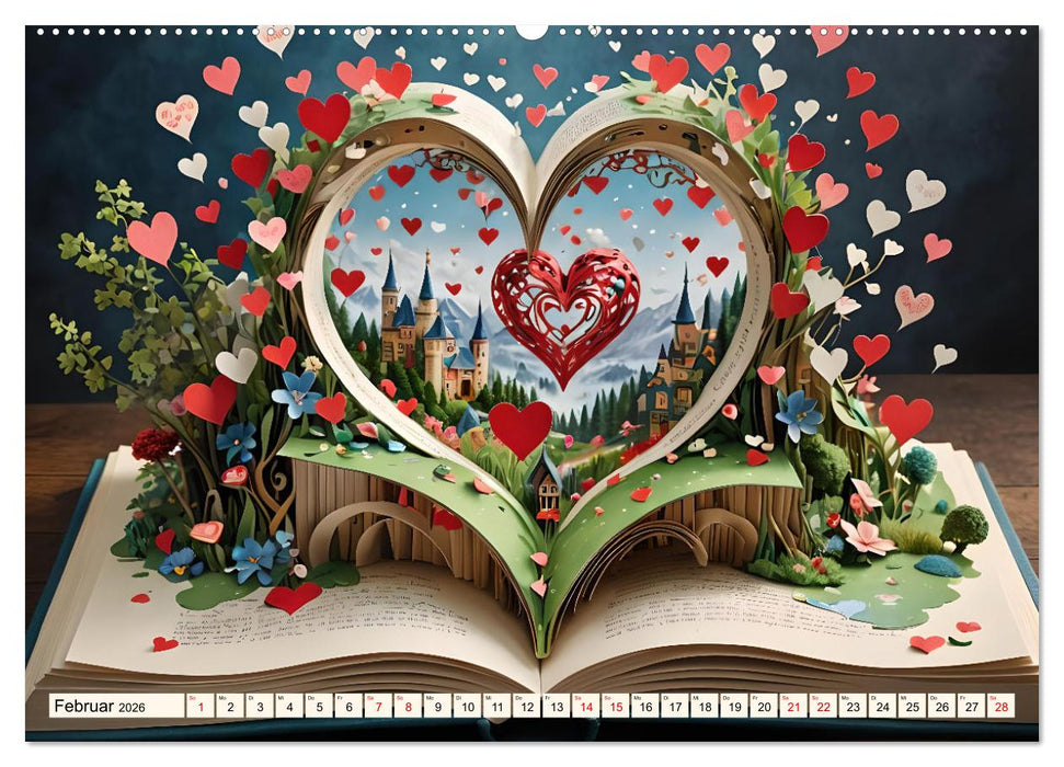 Herzensflüstern (CALVENDO Premium Wandkalender 2026)