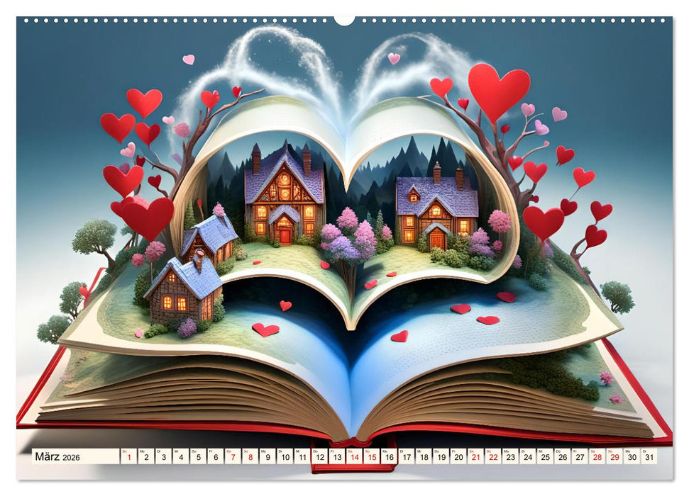 Herzensflüstern (CALVENDO Premium Wandkalender 2026)