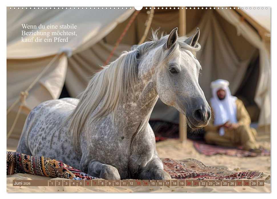 Pferde vervollständigen dein Leben (CALVENDO Wandkalender 2026)