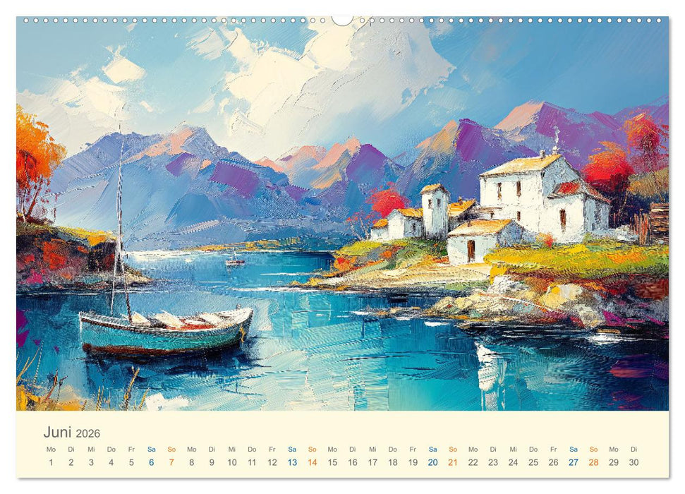 Impressionistische Naturlandschaften (CALVENDO Wandkalender 2026)