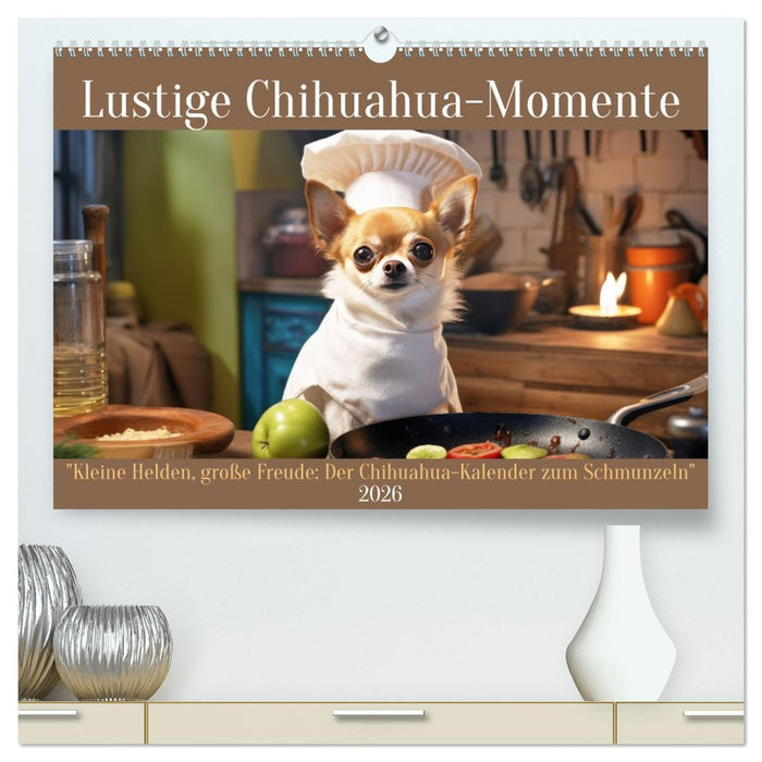 Lustige Chihuahua-Momente (CALVENDO Premium Wandkalender 2026)