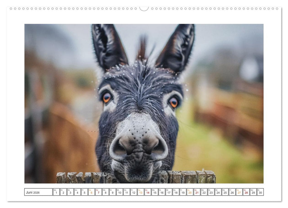 Lustige Eselgeschichten (CALVENDO Wandkalender 2026)