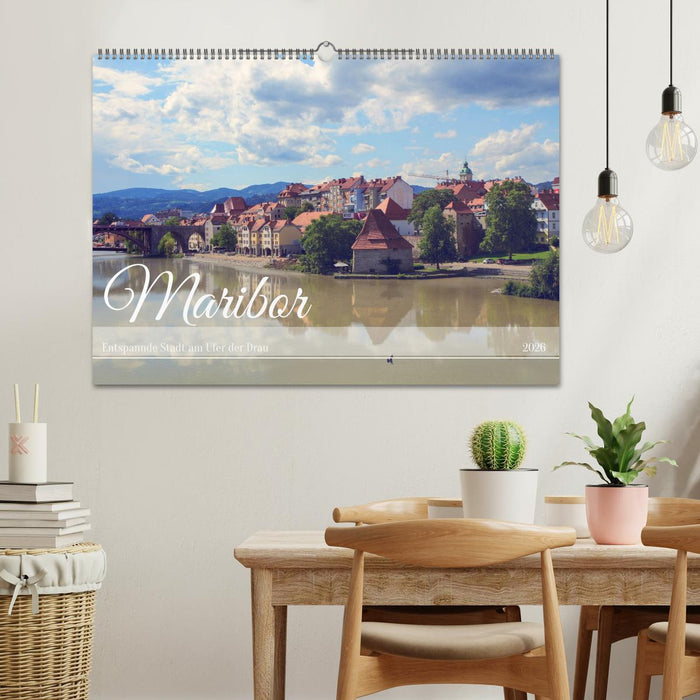 Maribor - Entspannde Stadt am Ufer der Drau (CALVENDO Wandkalender 2026)