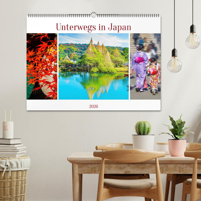 Unterwegs in Japan (CALVENDO Wandkalender 2026)